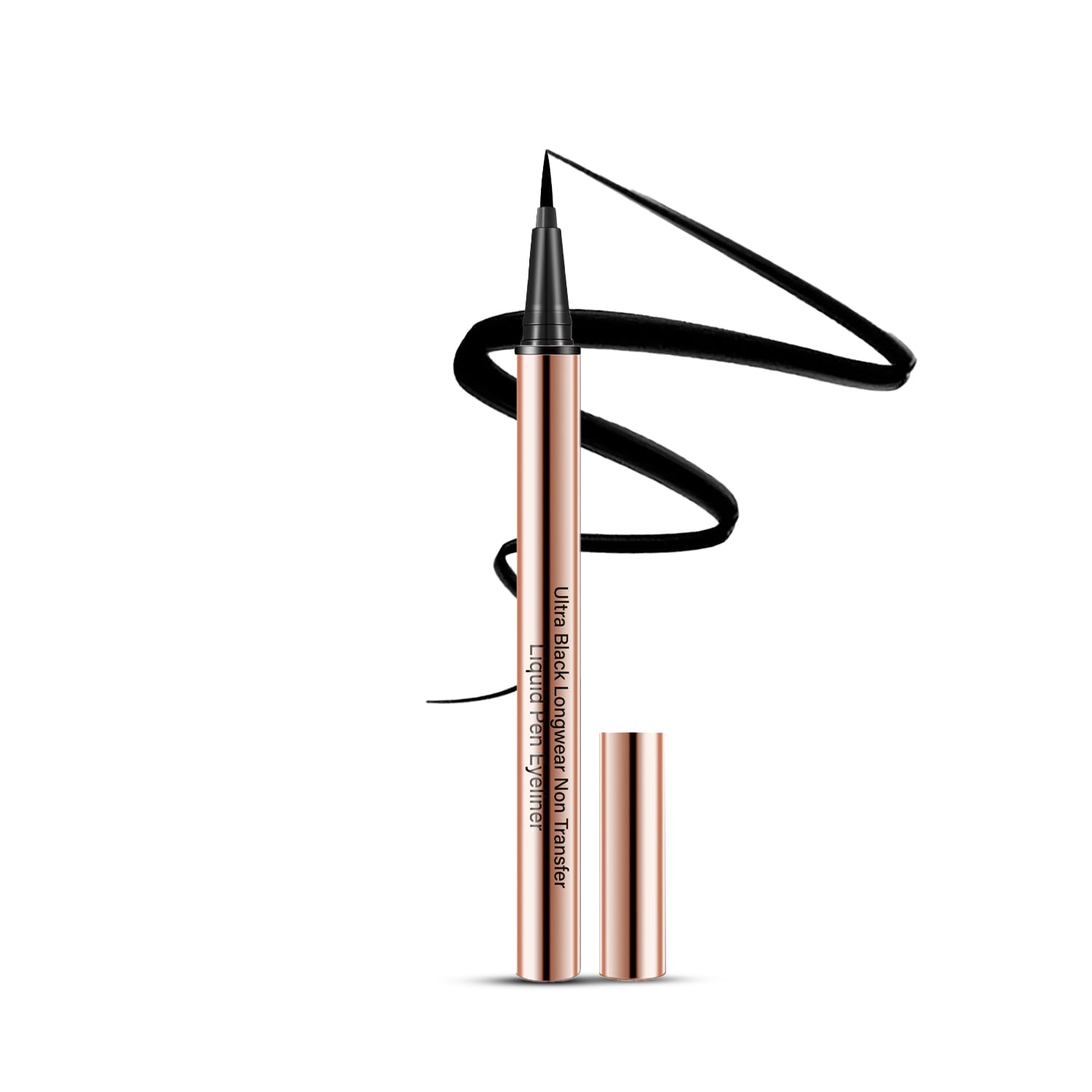 Ultra Black Longwear Non-Transfer Liquid Pen Eyeliner 1.5ml | Smudge-Proof & Waterproof | Precise Tip for Fine to Bold Lines | Quick Dry | All-Day Wear | Intense Pigment
