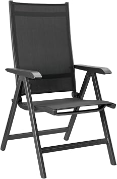 KETTLER Basic Plus Folding Multi-Position Chair - Gray/Gray