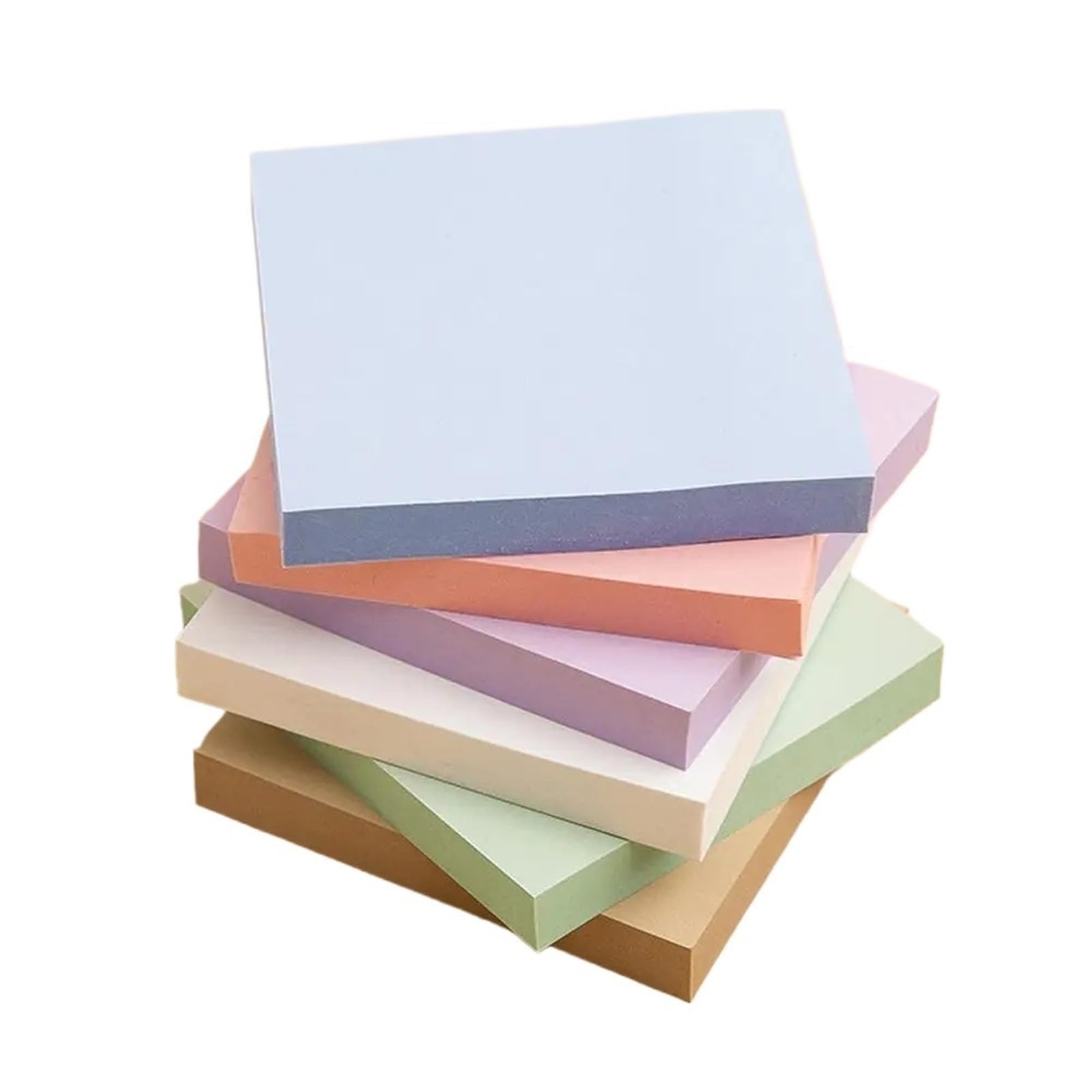 Klebezettel-Aufkleber, bunte Haftnotizen, Aufkleber, Memo-Block, selbstklebende Blöcke für Zuhause, Büro, Notizbuch, Studenten, Büro, Schreibwaren (braun), 30 Stück