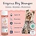 Bobbi Panter Dog Shampoo - Made in USA - All Natural Formula for Whitening All Coats, Enhances Shine & Moiturizes - Concentrated 20:1 for Professional Groomers - Peach Scent, 13 Oz