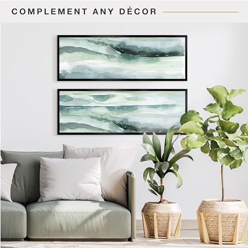 Image of MCS Foundation 13.5x40 Poster Frame Traditional Black, Vertical & Horizontal Wall Hanging Large Picture Frame for Photos, Panoramics, Posters & Art Prints (2-Pack)