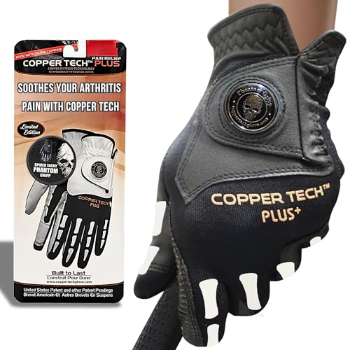 XEIRPRO Copper Tech Skeleton Golf Gloves Men Right Handed Golfer