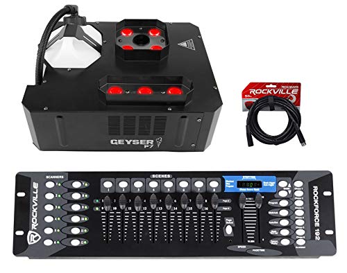 Audiosavings GEYSER P7 DMX Fog Machine & Lighting Bundle