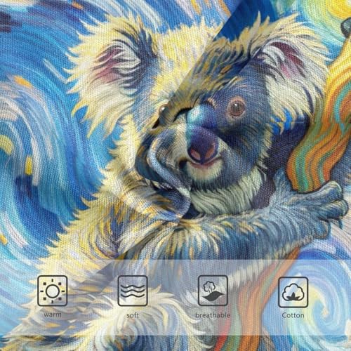 Designer Girls Underwear Toddler 2t Cotton Panties for Girl Cute Koala Bear Starry Night Kids Undies Briefs3