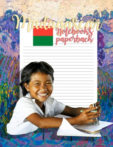 Madagascar Notebooks paperback: size 8.5x11inch 120 pages