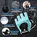 spacepower Workout Gloves, Weight Lifting Gloves for Women&Men, Lightweight Breathable Gym Gloves for Exercise (Medium, Blue)
