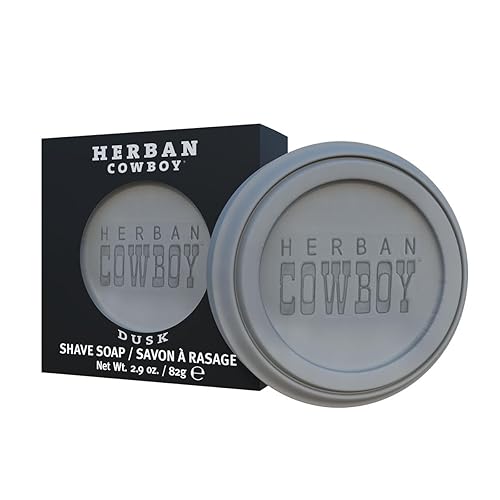 Herban Cowboy Jabón de afeitar natural para el anochecer, 2.9 onzas