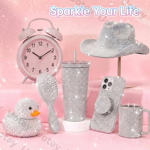 Image of 16000 Pcs Resin Rhinestones for Crafting, Flatback White Gems Jelly Rhinestones, Mixed Sizes White Bedazzling Crystal with Pickup Tool for DIY Crafts Clothing Tumblers Mugs Shoes Fabric Nail Art