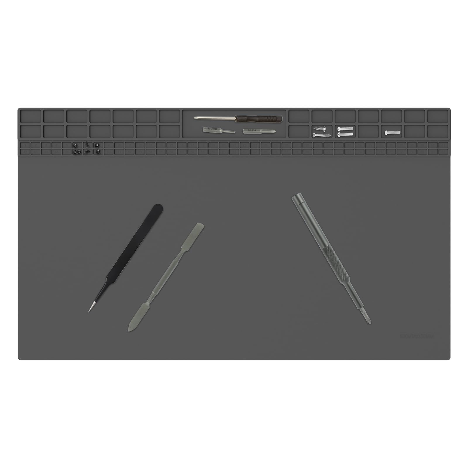 Tapis de soudage antistatique extra grand 60 x 35 cm en silicone robuste résistant à la chaleur idéal pour une large gamme de réparations électroniques