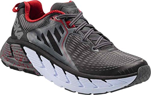 HOKA ONE ONE Men's Gaviota Running Shoe, Black/Formula One, 10.5 D(M) US