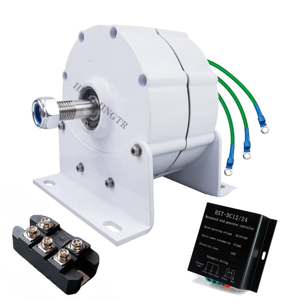 Motor eléctrico portátil de imanes permanentes de 12000W 110V / 220V, generador de levitación magnética DIY AC Alternador Motor de imanes permanentes (con Base)