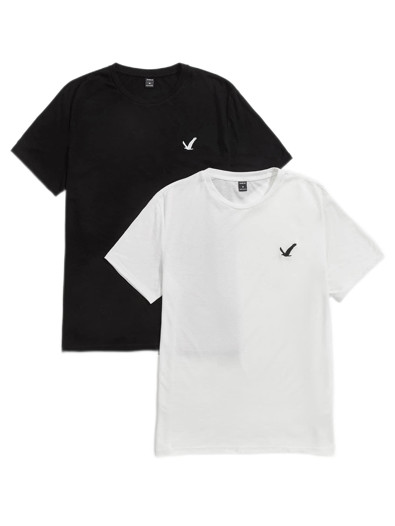 Men's T-Shirts Men Patch Detail Letter Graphic Tee T-Shirts for menMyncbd