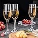 UMEIED Champagne Glasses, Set of 12 Champagne Flutes with Classic Shape, Long stem Sparkling Wine glasses for Wedding, Restaurant, Bar, Wine Toasting, Clear