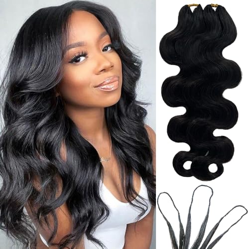Ssawhair Body Wave Crochet Human Hair Knotless Pre-Separated Braid Virgin