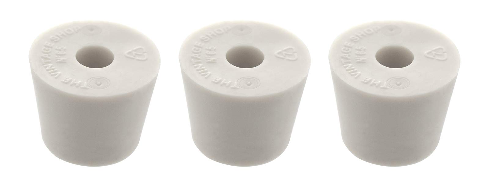 Home Brew Ohio #6.5 Drilled Rubber Stopper Set of 3