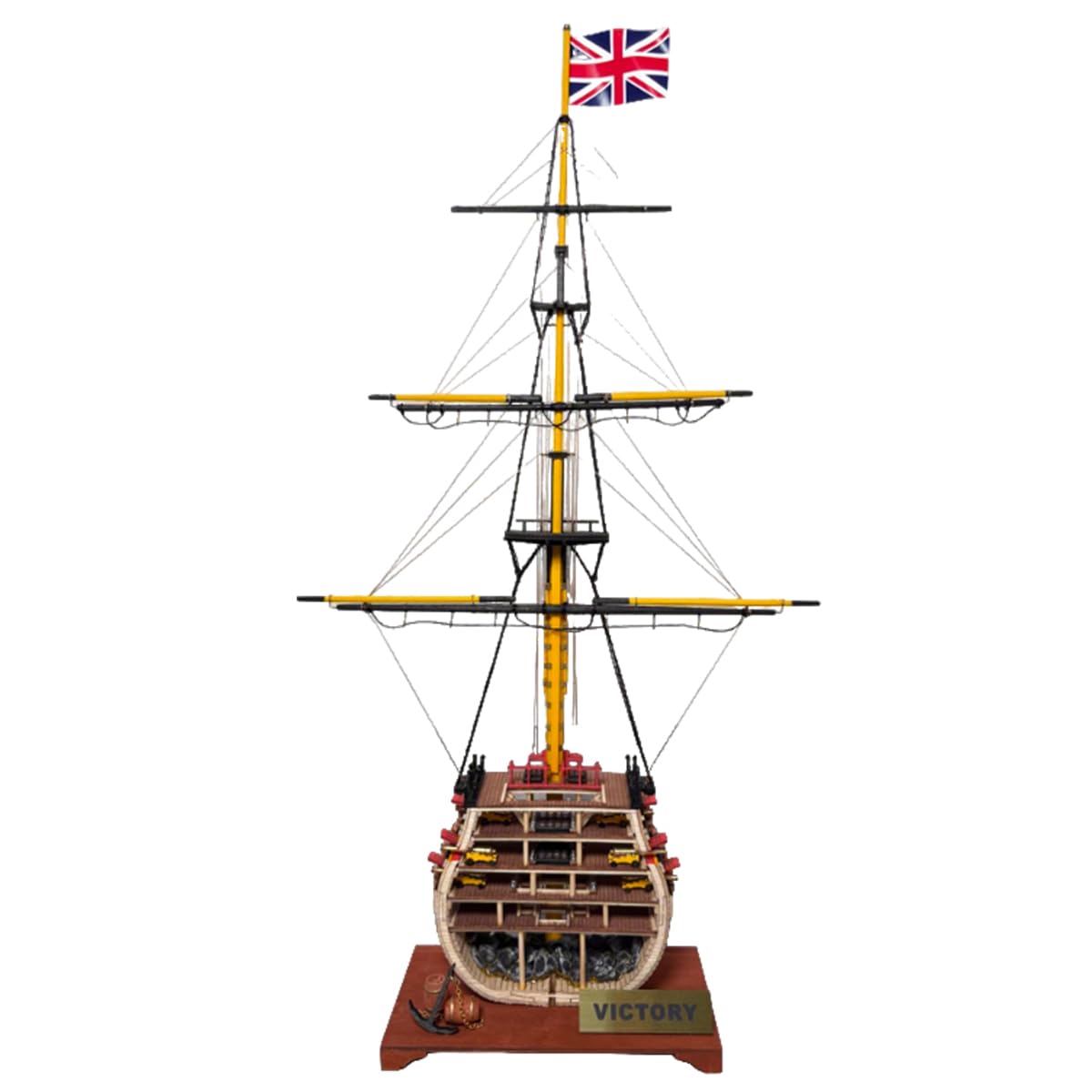 SpedUpX 1/200 Scale Victory Cross Section Wooden Ship Model Kit(Victory Sailing/Cross-Section)