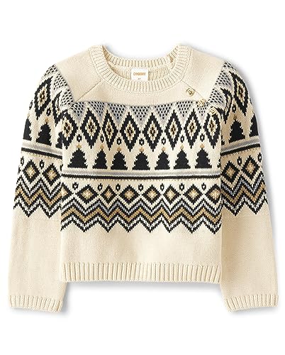 Gymboree Baby Girls and Toddler Long Sleeve Sweaters Shirt, Spice MKT Bird, 3T US Cream