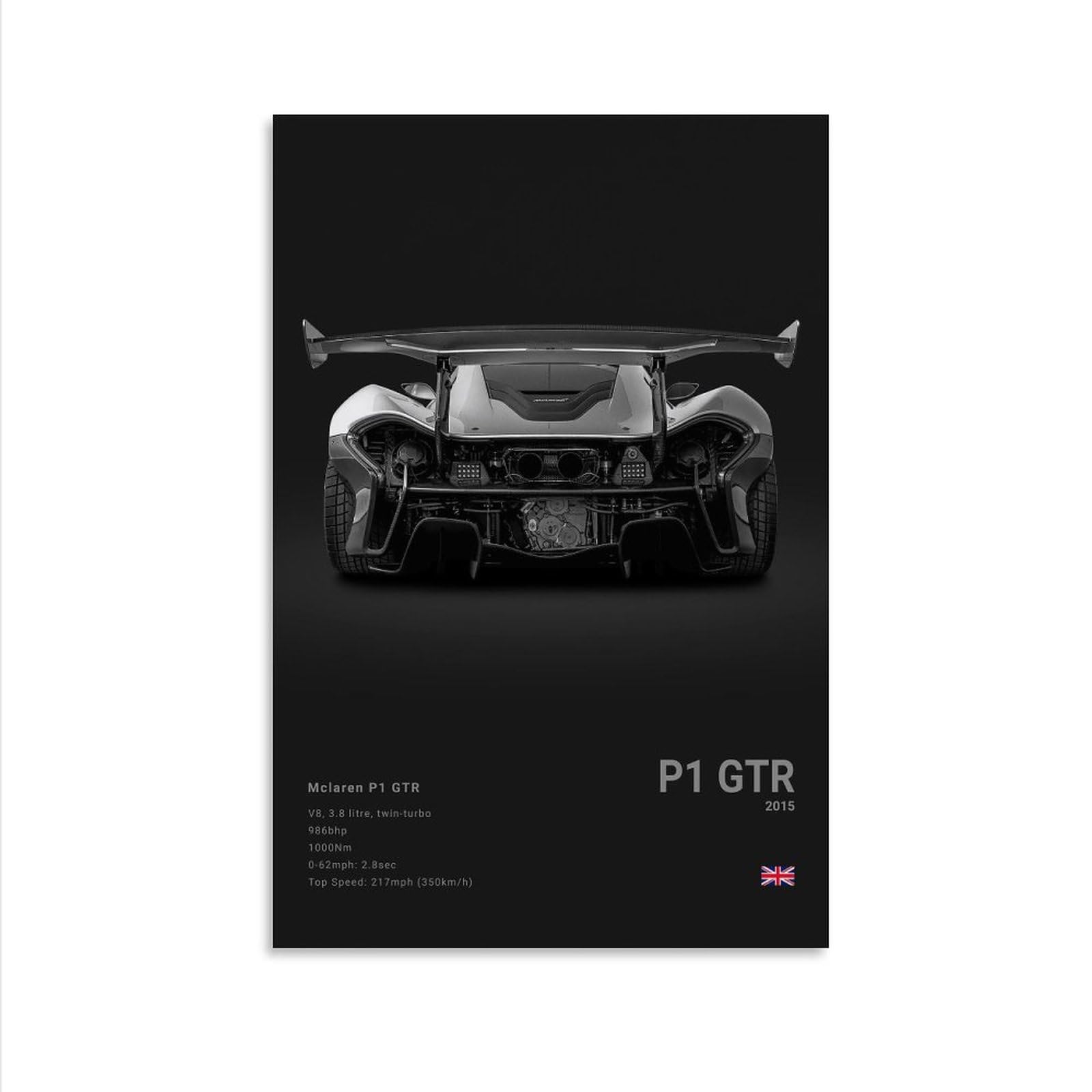 Mclaren Poster Mclaren Senna Super Car Posters Sports Car Canvas Wall Art P1 720S Wall Decor Racing Car Canvas Poster For Boy's Bedroom Unframe-style 16x24inch(40x60cm)