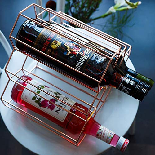 Soporte metálico para 6 botellas - estilo nórdico miniatura 4