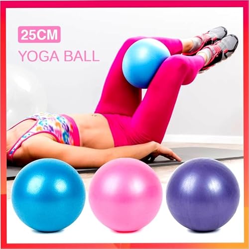 Bola de Yoga 25cm Cinza Pilates Ginastica Exercicio Suiça Fisioterapia PVC Overball