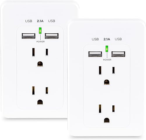 Miniatura 9 de CyberPower CSP300WUR1 protector de sobretensión, toma de 3 CA con 2 puertos de carga USB (2.1A) Paquete de 1 Blanco