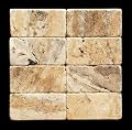 Philadelphia 3 X 6 Travertine Tumbled Brick Tile - Box of 5 sq. ft.