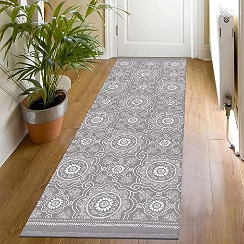 SHACOS Alfombra Tejida de Algodón Cover