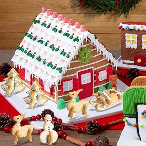 YEAPEAK 18 Pezzi Gingerbread House di Natale, Casa...