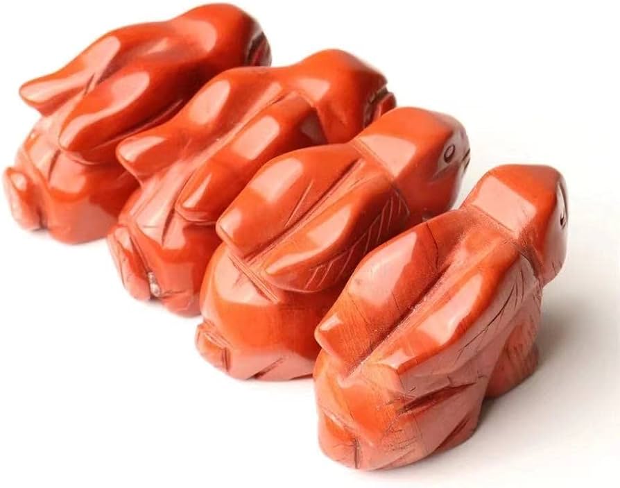 売切れ　　 兎　レッドジャスパー可愛い 売切れ 兎 レッドジャスパー可愛い Amazon.co.jp: 卸売手彫り動物天然