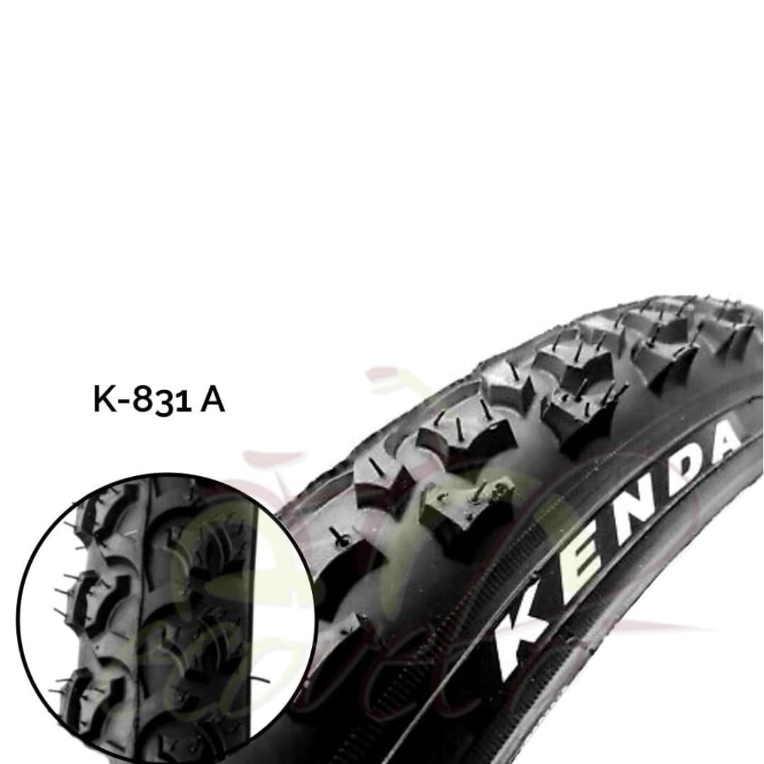 2 COPERTONI 24 X 1.75 (47-507) + CAMERE | PNEUMATICI BICICLETTA TASSELLATI NERI MTB BICICLETTA MOUNTAIN BIKE