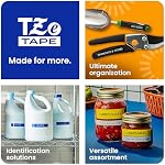 Brother Genuine TZe-2212PK Black on White Laminated Tape 2-Pack for Select P-Touch Label Makers, 9 mm Wide x 8 m Long