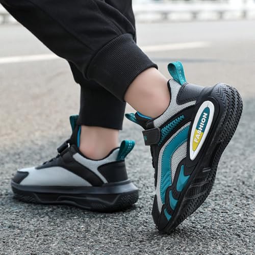 Boys Girls Lightweight Breathable Running Shoes Outdoor Hiking Tennis Athletic Basketball Shoes for Kid Girls and4