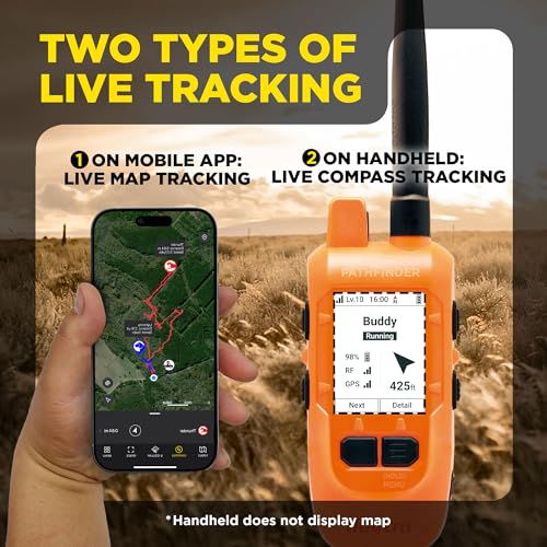 Image of Dogtra PATHFINDER2 MINI Compass Live GPS Dog Tracking & Training System - 4-Mile Range E-Collar Handheld with No Subscription, Offline Maps, GPS Fence, Expandable up to 21 Dogs, for Dogs 15+ lbs