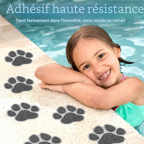 Secopad Autocollants Antidérapants pour Baignoire, 20 Pièces, Noir – vue 4