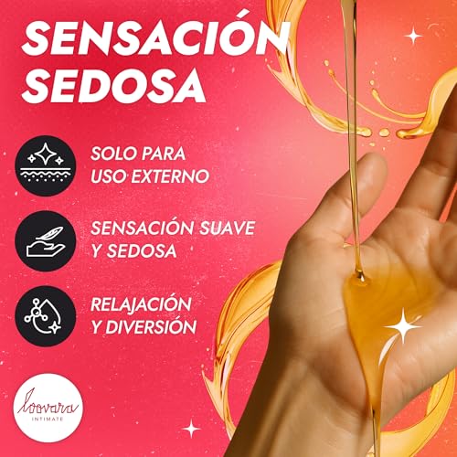 Miniatura 4 de Loovara - Aceite Masajes Sexuales 250 Ml Happy Hand - Aceite Corporal Aroma Neutro - Dermatológicamente Testeado - Aceite Masajes Corporales - Ideal Para Parejas Apto Juguetes Sexuales - Vegano