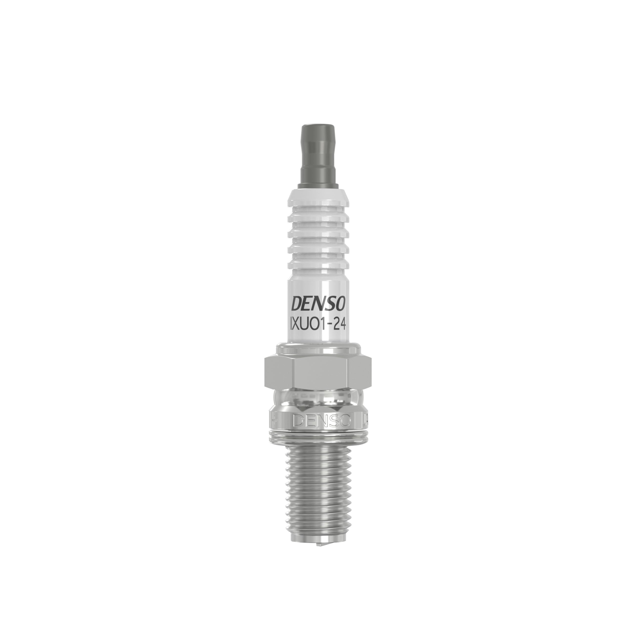 DENSO Candela accensione IXU01-24 con resistenza 1 Elettrodo di massa Elettrodo centrale - iridio Elettrodo di massa platino Lunghezza filettatura: 19mm