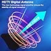 TV Antenna - 2020 Amplified HD Digital Indoor Antenna 200 Miles Range HDTV Antenna - 17ft Coax Cable Indoor Antenna for 4K HD Local Channels - Support All Television