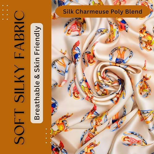 Wild Rag Silk Scarf 36'', Western Cowboy Scarves, Square Bandana,Silky Wild Rags3