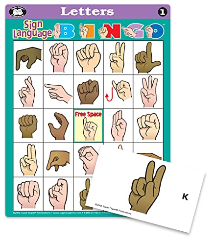 Super Duper Publications | American Sign Language Bingo Game | Educational Learning Resource For Children #TOP3