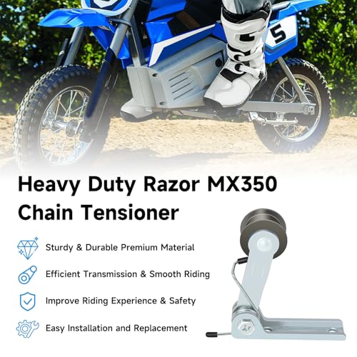 Image of EOPOAYI MX350 Chain Tensioner Adjuster Replacement for Razor MX400 SX350 ZR350 Dirt Rocket Bike RSF350 Pocket Mod Electric Scooter Moped Heavy Duty Parts with Master Links