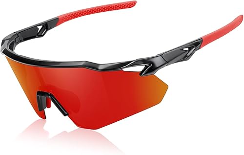 Miniatura 12 de Gafas de sol deportivas polarizadas para hombres y mujeres, protección UV, ligeras, para correr, ciclismo, almohadillas antideslizantes para la