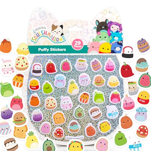 Image of Original Squishmallows Squishy Sticker Book for Kids, Scrapbook, Journaling, Laptop Sticker Pack for Kids Crafts