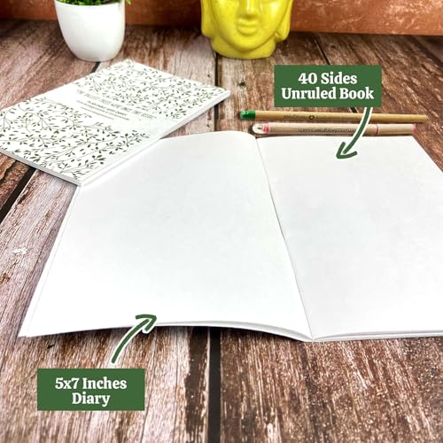 Image of 2026 Eco-Friendly Desk Calendar with Wooden Stand & Plantable Seed Pens and Diary - Sustainable 2026 Calendar Planner for Home & Office - Zero Waste New Year Gift & Grow Your Own Plant Kit by Bombay Greens