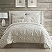 Amrapur Overseas Ella Collection| 8-Piece Pin Tuck Comforter Set, Ultra-Soft & Hypoallergenic Complete Bedding Set