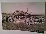 sw foto selbst entwickeln  AK. Cämmerswalde ( Erzgeb. ). Blaskonzert am Flugzeug. Echt Foto. s/w.