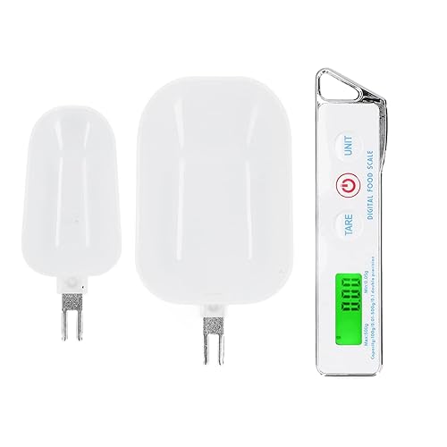 Vista 8 de Cuchara medidora digital de alimentos, escala electrónica de cuchara medidora de cocina para cocinar hornear, taza de medición inteligente ajustable