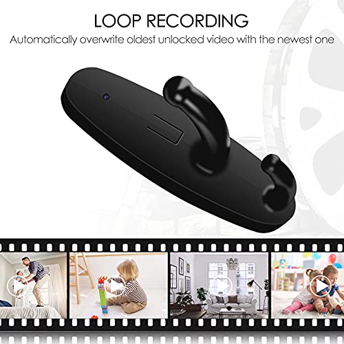 Hidden Camera Clothes Hook Mini Spy Camera Covert Nanny Cam Wall
