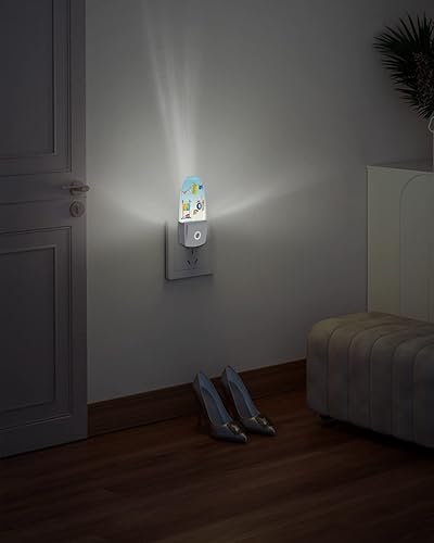 Miniatura 5 de Luz nocturna para lavandería, luz nocturna LED enchufable, luz nocturna azul degradada para lavadora, secado de ropa, luces nocturnas con sensor de