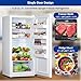 Smad 13.8 Cu.Ft Stand Up Freezer, Upright Freezer Frost Free with LED Control Panel, Door Ajar Alarm, Convertible Freezer Refrigerator for Garage, Kitchen, Home, Office, White