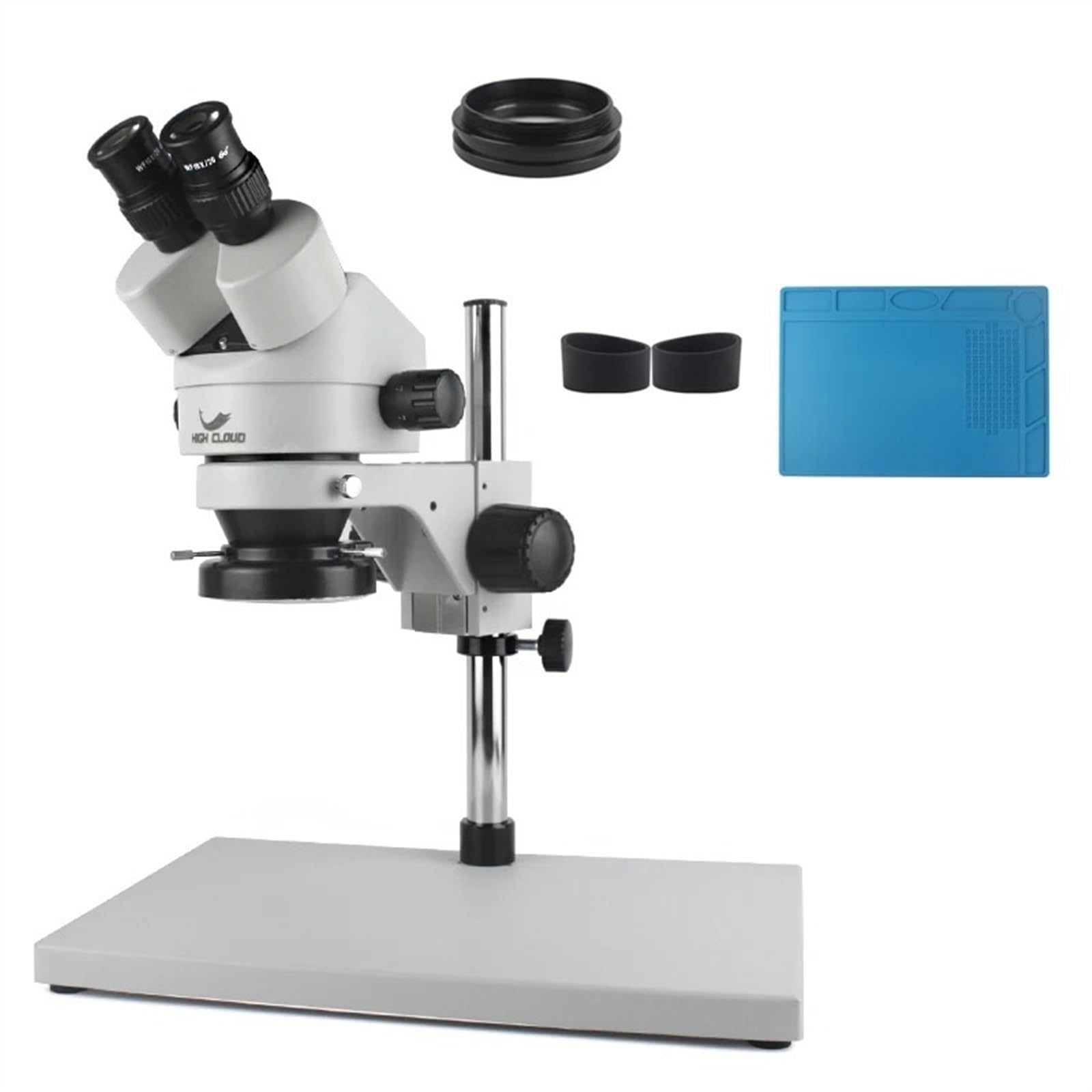 Microscopio estéreo binocular de 3.5x-90x con luz LED regulable 8